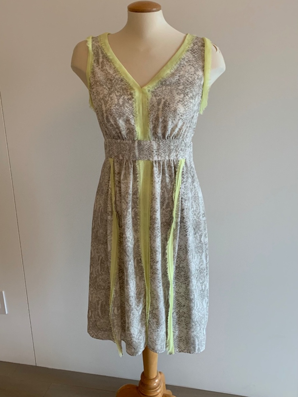 Animal print sleeveless dress